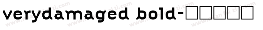 verydamaged bold字体转换